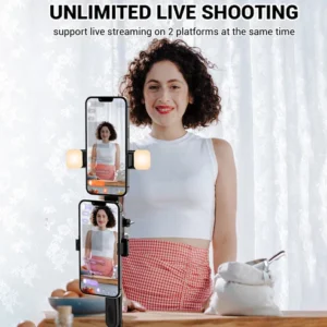 360° Rotating Pan-Tilt Selfie Stick Tripod