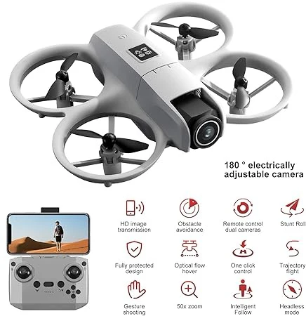 Optical Flow Dual‑Camera Drone