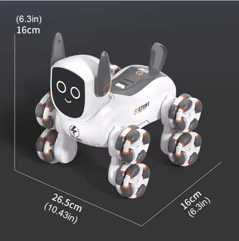 8‑Wheel Multi‑Functional RC Robot Dog