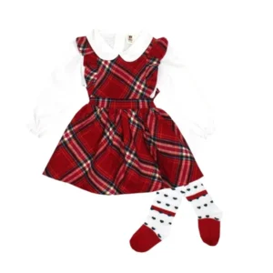 Checked Dress For Girls