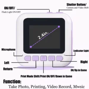 Instant Kids printing Camera