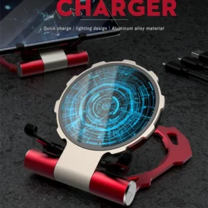 Iron Man Metal QI Wireless Charger Stand Desktop Mobile Phone Charger